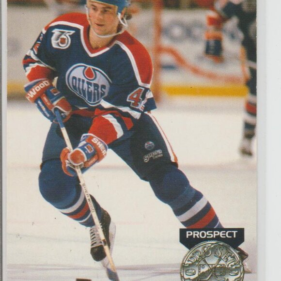 Josef Beranek 1992 Pro Set Platinum Prospect #255 Edmonton Oilers - Picture 1 of 2